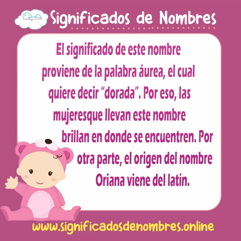 Significado de Oriana