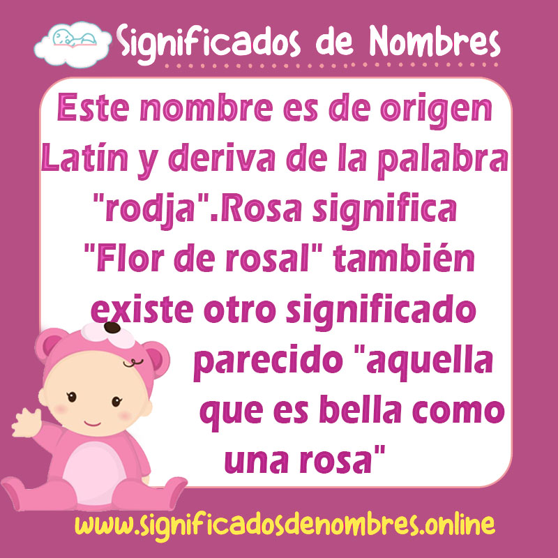 Significado de Rosa