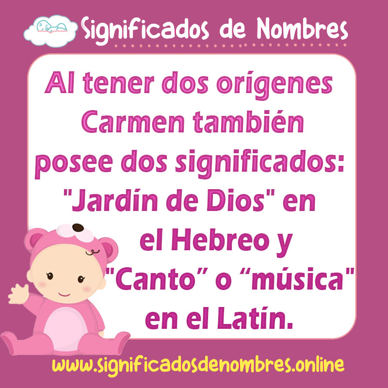 Significado de Carmen