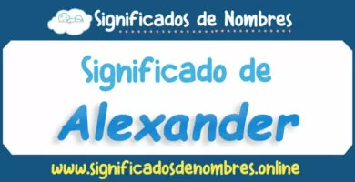 Significado de Alexander