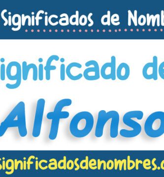 Significado de Alfonso