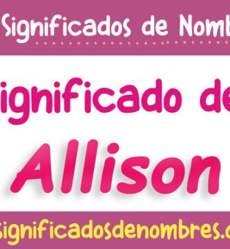 Significado de Allison