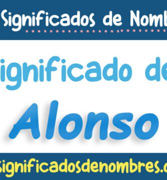 Significado de Alonso