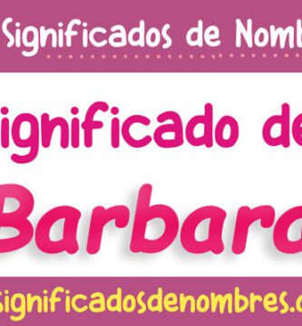 Significado de Barbara