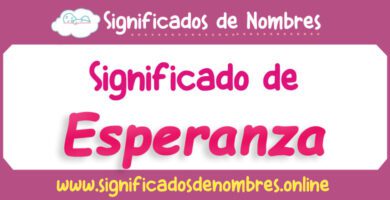 Significado de Esperanza