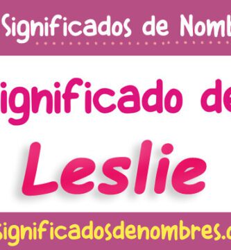 Significado de Leslie