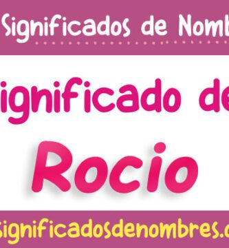 Significado de Rocio