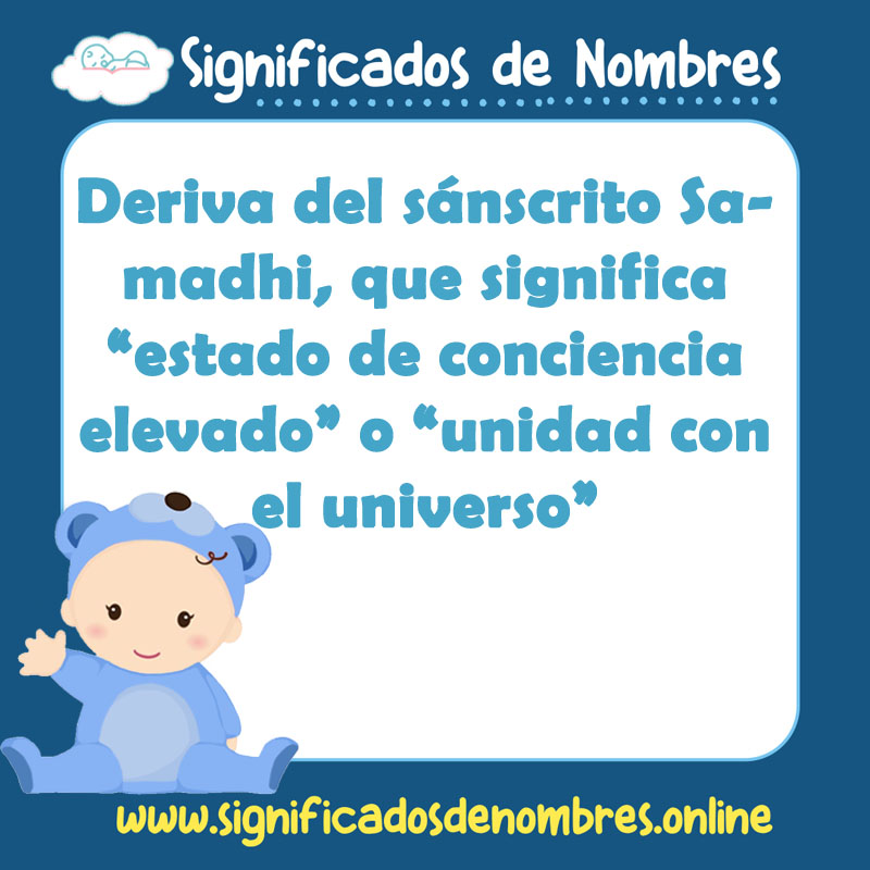Significado y origen del nombre Samadhi