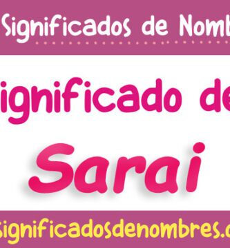 Significado de Sarai