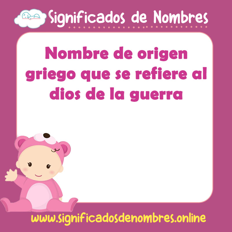 Significado y origen del nombre Ares