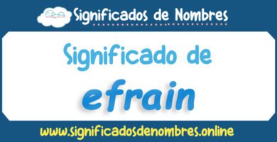 Significado de Efrain