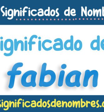 Significado de Fabian
