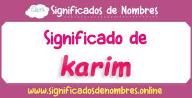 Significado de Karim