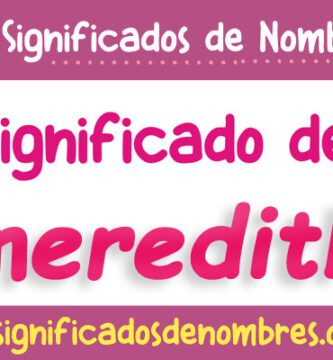 Significado de Meredith