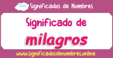 Significado de Milagros