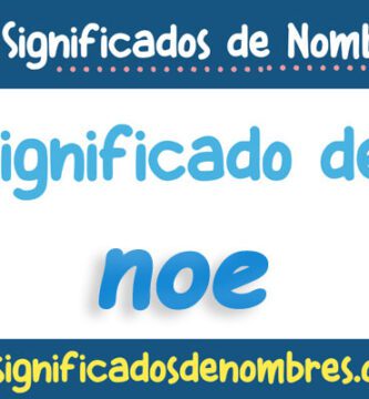 Significado de Noe
