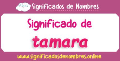 Significado de Tamara