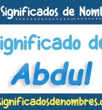 Significado de Abdul