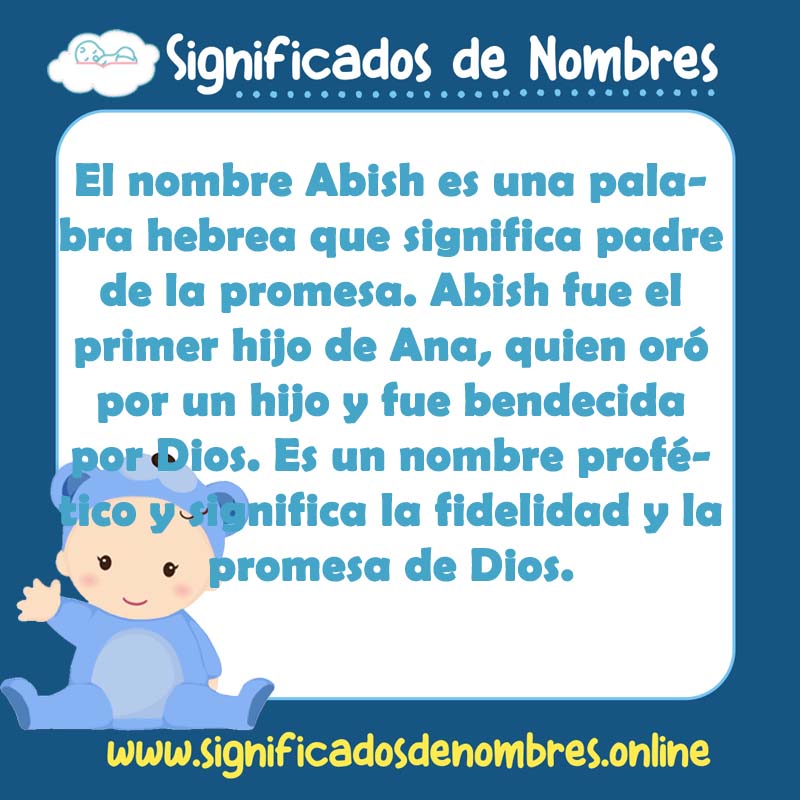 Significado y origen del nombre Abish