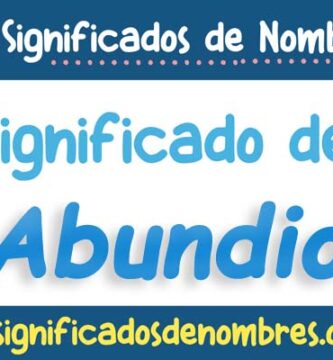 Significado de Abundio
