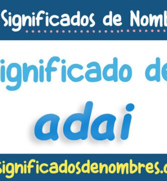 Significado de Adai