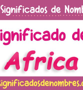 Significado de África