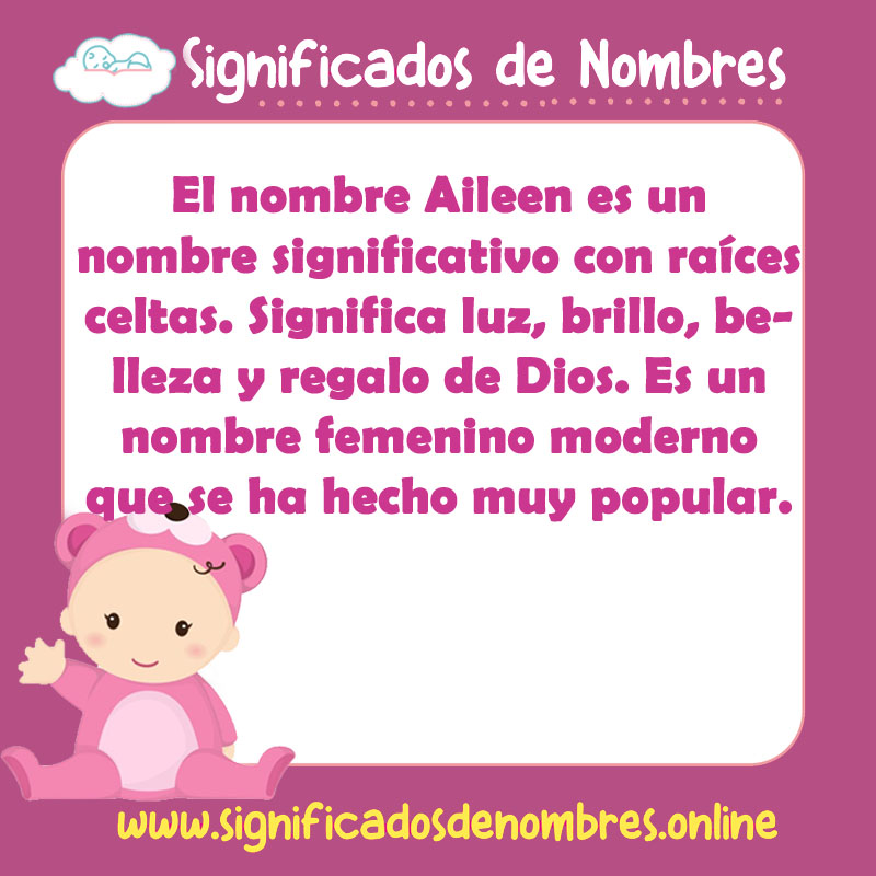 Significado y origen del nombre Aileen