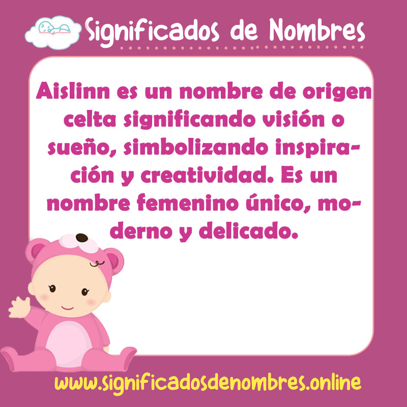 Significado y origen del nombre Aislinn