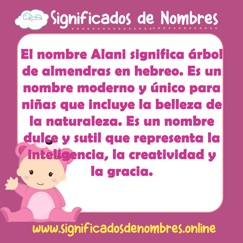 Significado y origen del nombre Alani