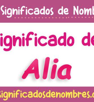 Significado de Alïa