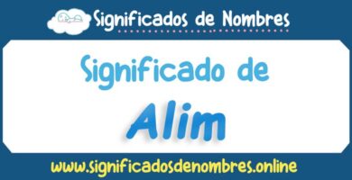 Significado de Alim
