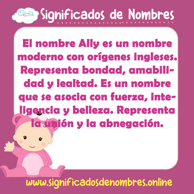 Significado y origen del nombre Ally