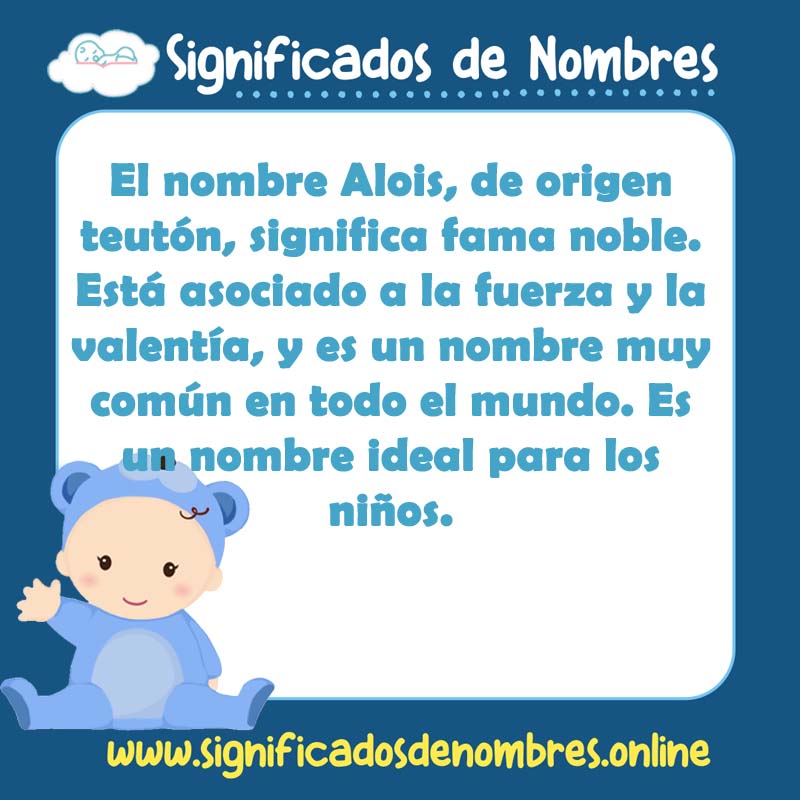 Significado y origen del nombre Alois