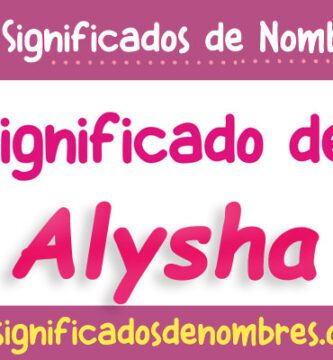 Significado de Alysha
