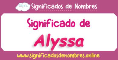 Significado de Alyssa