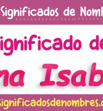 Significado de Ana Isabel
