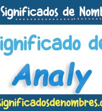 Significado de Analy