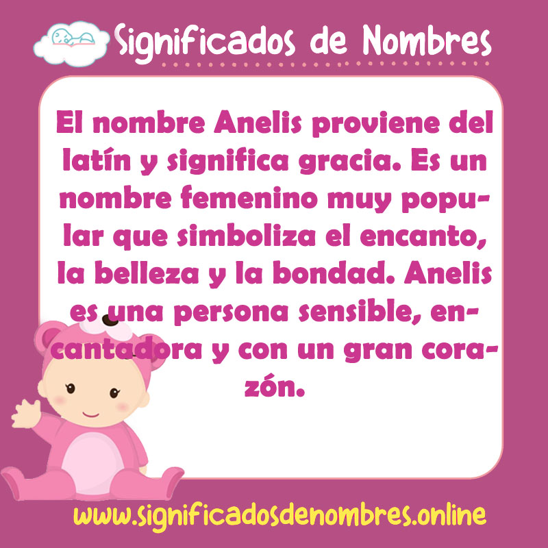Significado y origen del nombre Anelis