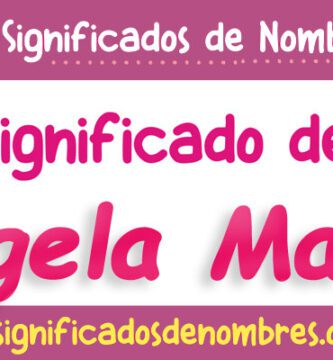 Significado de Angela Maria