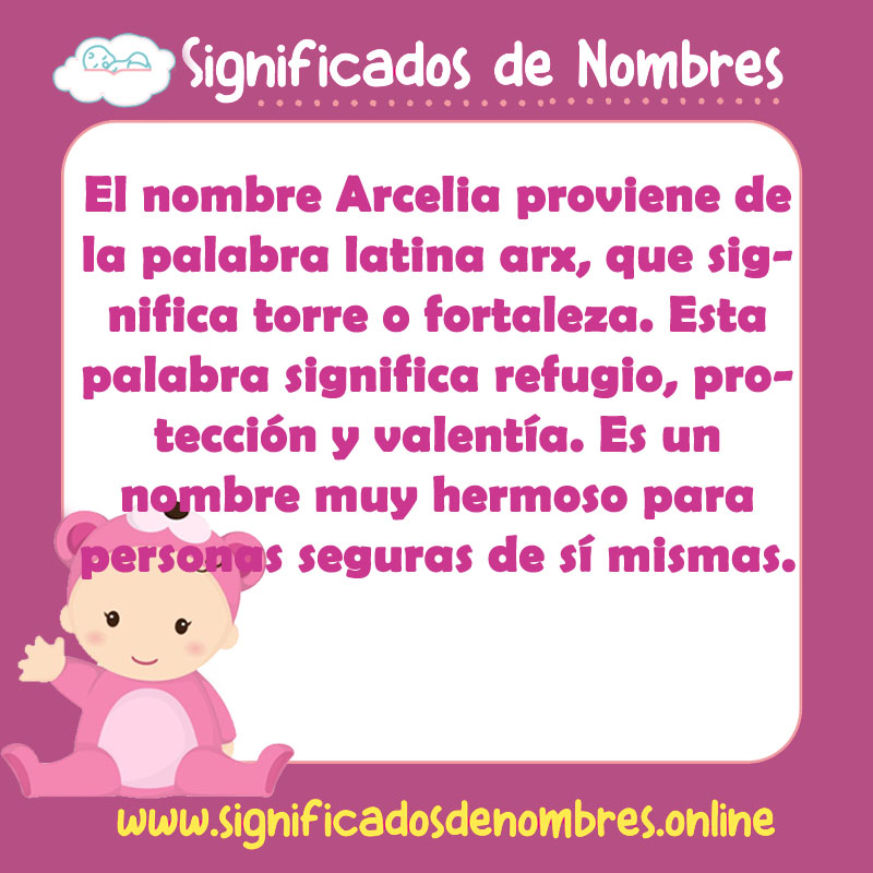 Significado y origen del nombre Arcelia