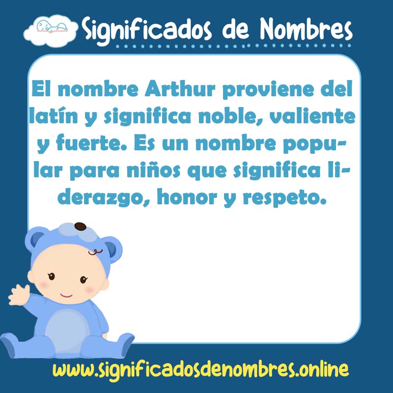 Significado y origen del nombre Arthur