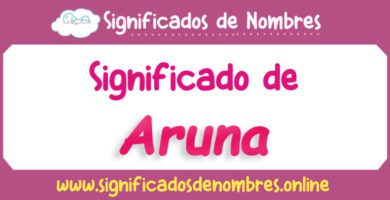 Significado de Aruna