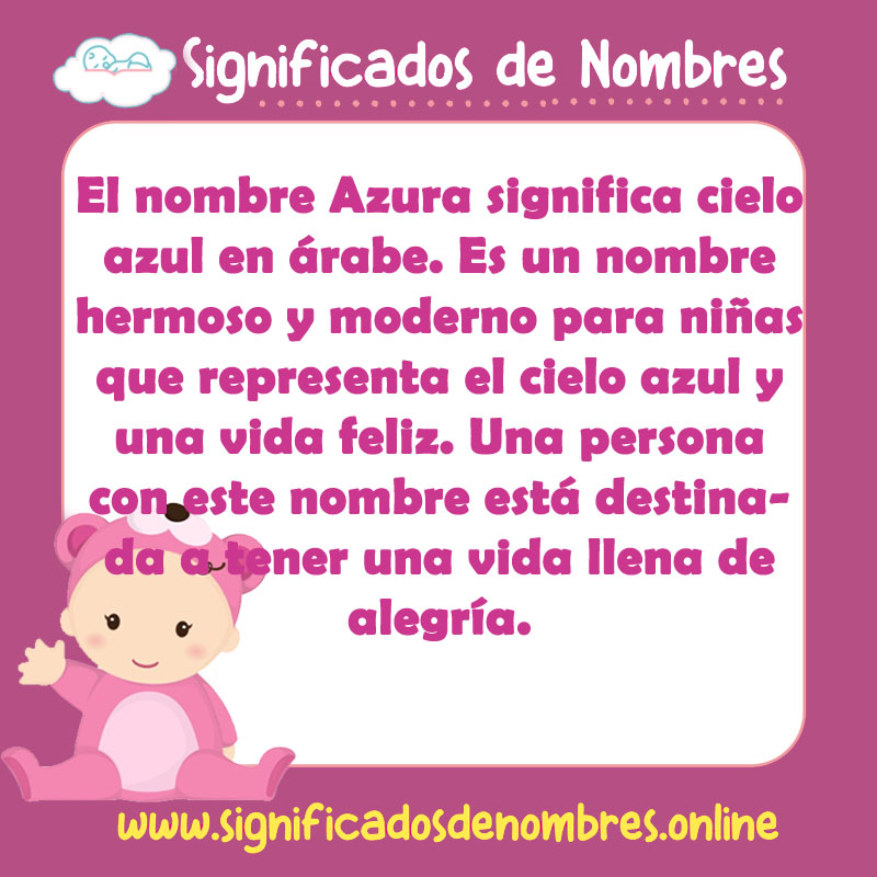 Significado y origen del nombre Azura