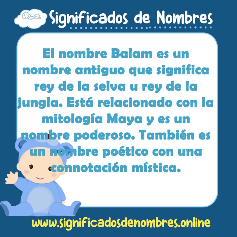 Significado y origen del nombre Balam