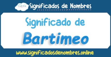 Significado de Bartimeo