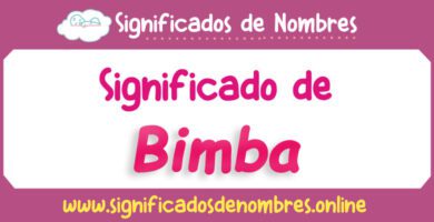 Significado de Bimba