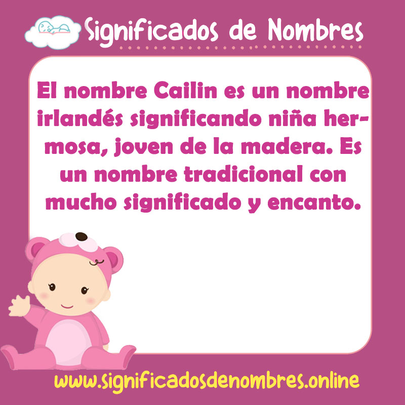 Significado y origen del nombre Cailin
