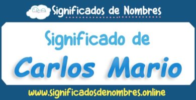 Significado de Carlos Mario