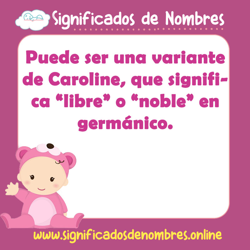Significado y origen del nombre Carol