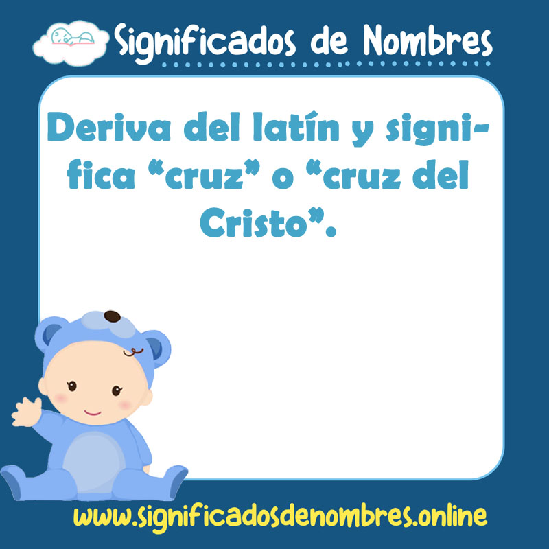 Significado y origen del nombre Cruz